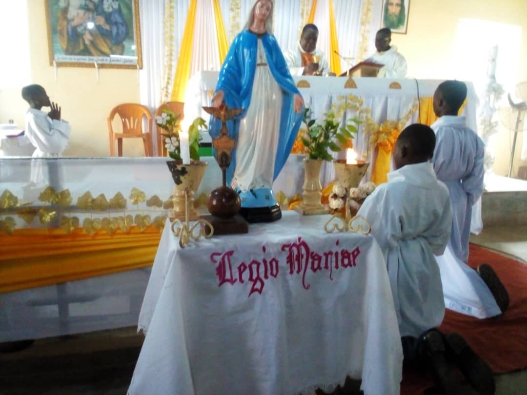 ACIES DES LEGIONNAIRES DU DIOCESE DE KPALIME A LA PAROISSE SAINT JOSEPH DE KUSSUNTU